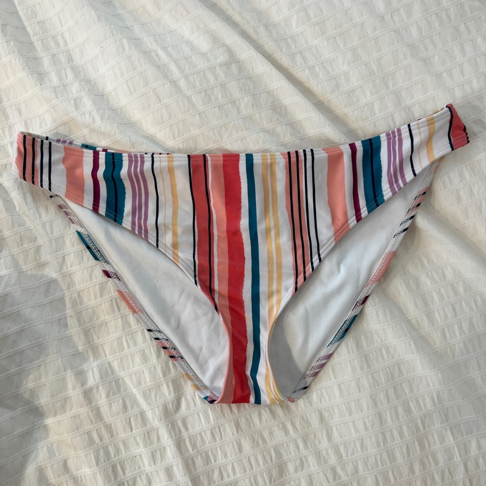Multi-Color striped Bikini Bottom US 14